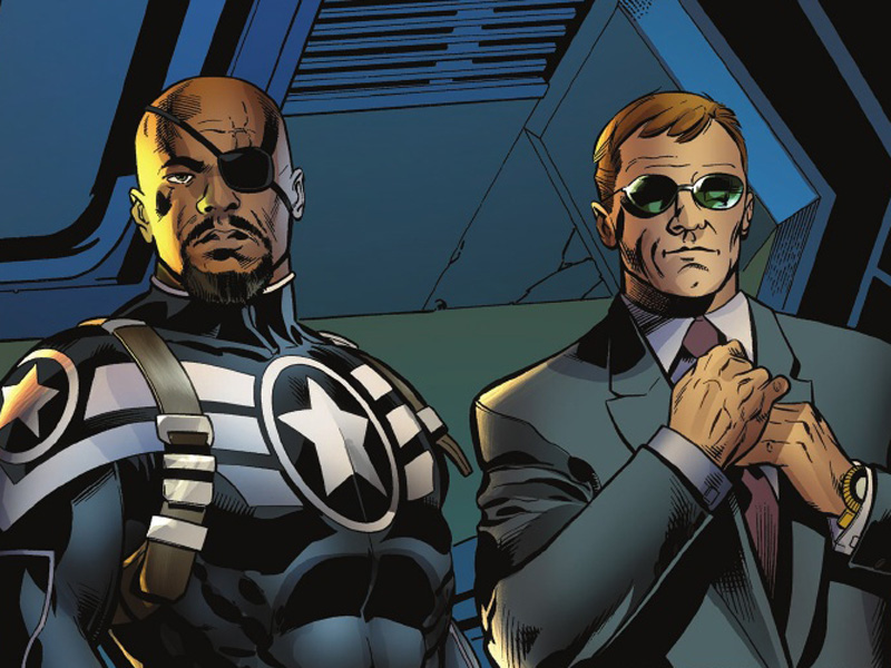 Nick Fury y Phil Coulson.